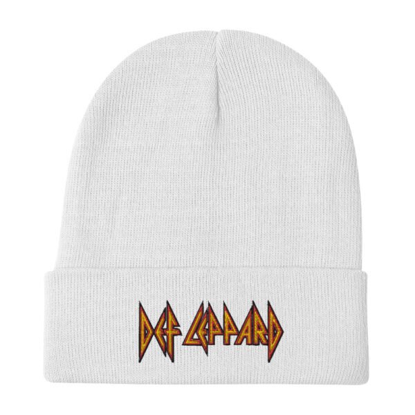 Def Leppard Embroidered Beanie - Image 4